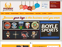 Tablet Screenshot of phoenixembroidery.ie